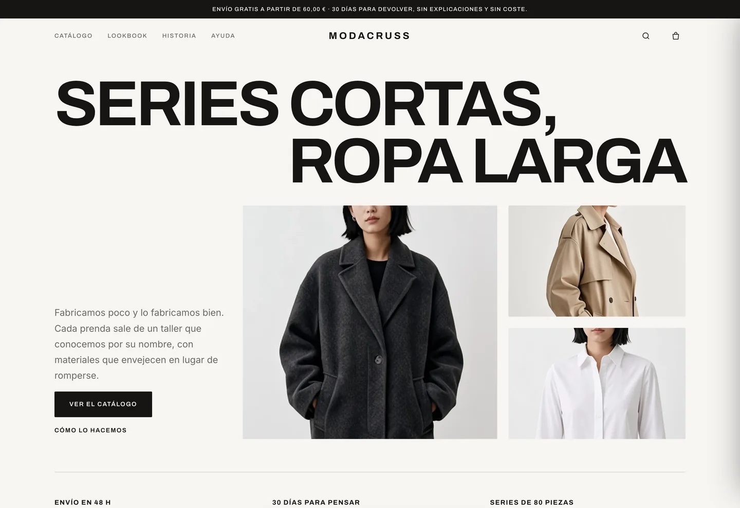 Modacruss, plantilla de tienda de moda de LACRUSS